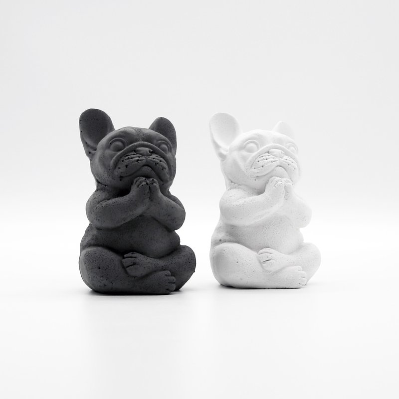 French BULLDOG Aroma Stone I 法斗扩香石 I 香氛 I 附精油－ - 香薰/精油/线香 - 水泥 灰色