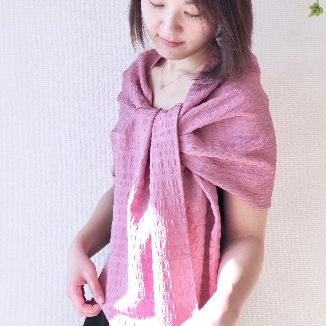 filtango stole SARASA LAVENDER PINK - 丝巾 - 丝．绢 紫色