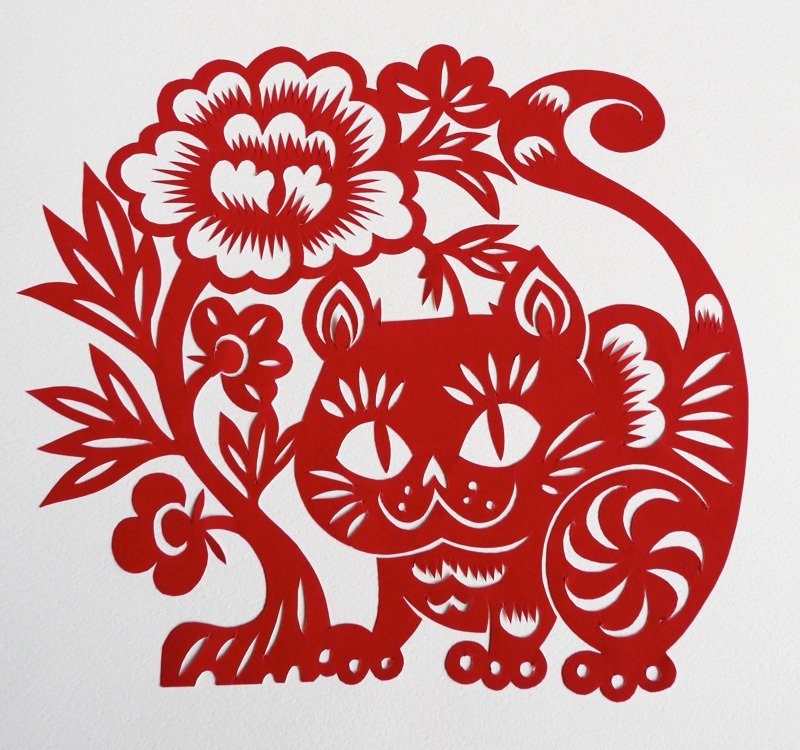 剪纸【正午牡丹】希求富贵 - 其他 - 纸 红色