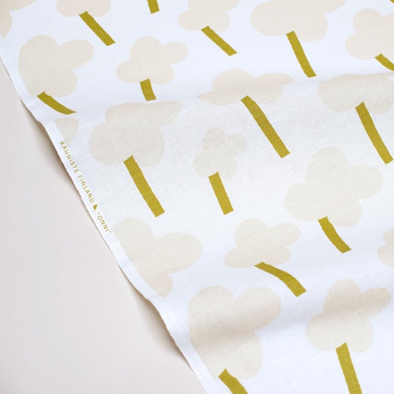 棉麻布料 (ONNI 米灰) 1单位50cm - 编织/刺绣/羊毛毡/裁缝 - 棉．麻 白色