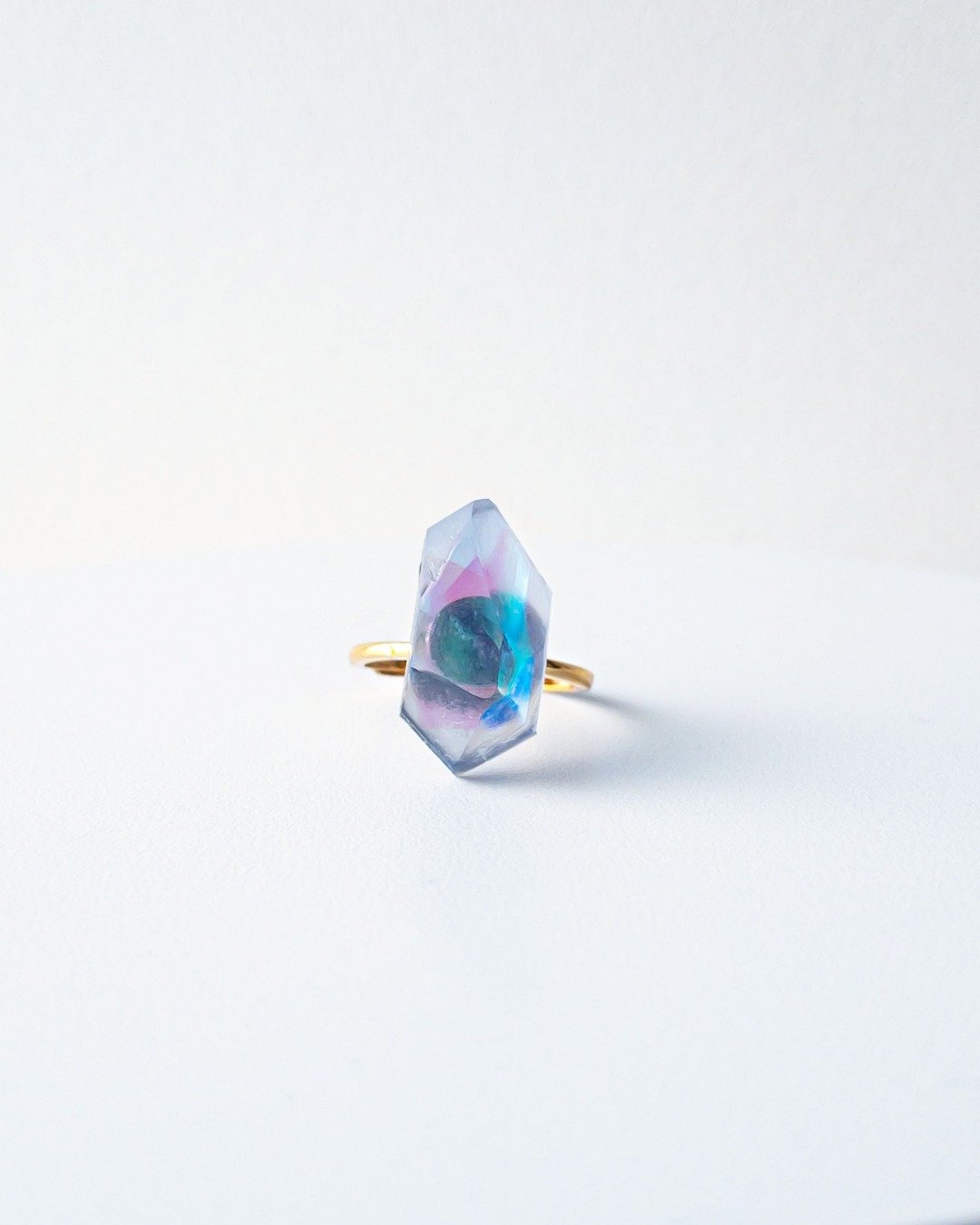 Frames ring /Fragment/ Alice in wonderland_frost bluegray 7-c/silver925 戒指 日本戒指 - 戒指 - 纯银 蓝色