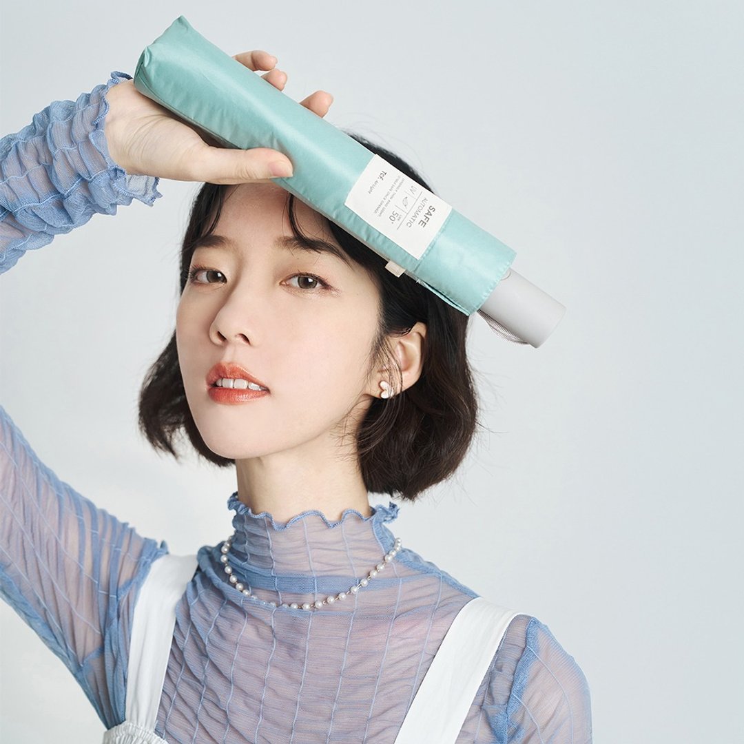 Airlight Slim 极细柔彩 230g 安全自动开收 黑胶防晒伞 - 雨伞/雨衣 - 其他材质 多色
