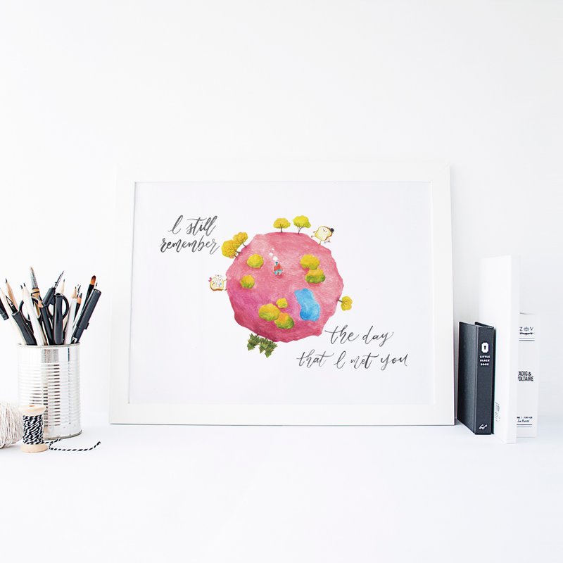 Our First Meet挂画 - 卡片/明信片 - 纸 白色