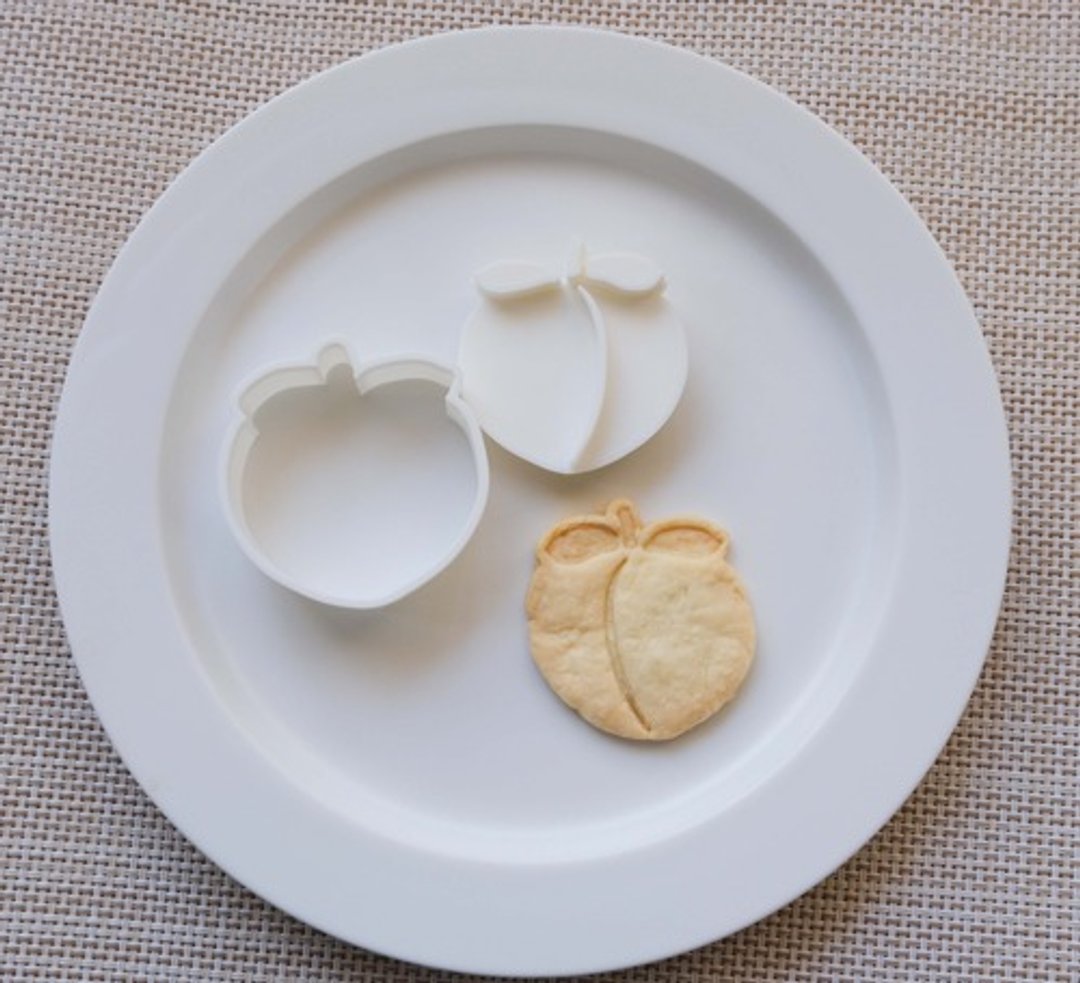 Peach (cookie cutter / cookie type) - 厨房用具 - 木头 