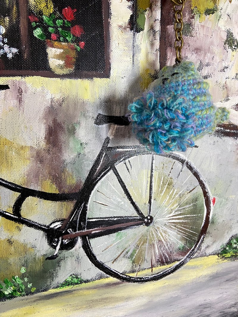 祖母守护兽 阿蓬喵 编织 手做 娃娃 - 玩偶/公仔 - 羊毛 蓝色