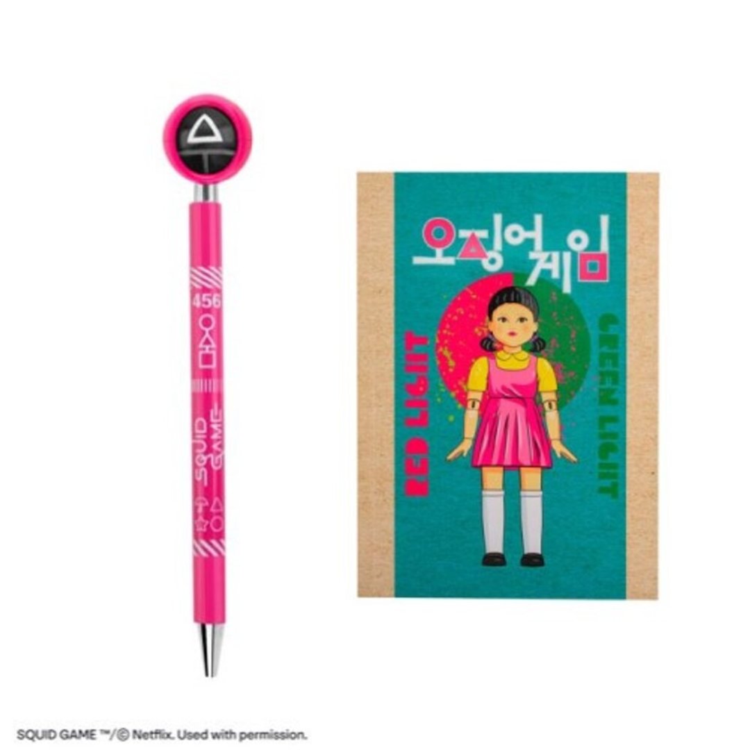 Squid Game Guards Pen & Young-hee Softcover Notebook - 笔记本/手帐 - 其他材质 多色