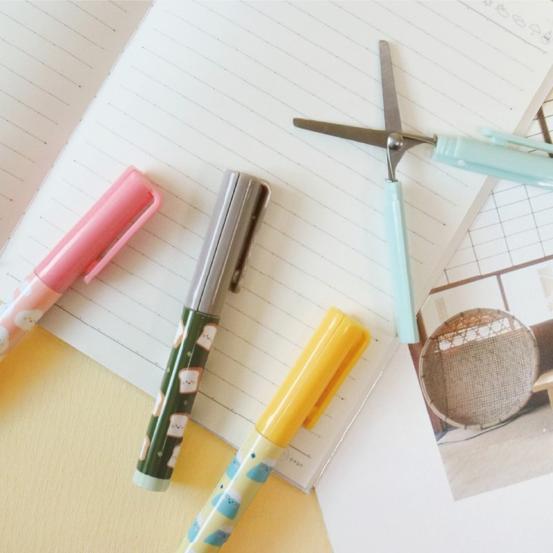 简单生活系列 CKE-47 小呸角笔型剪刀 - 剪刀/拆信刀 - 塑料 