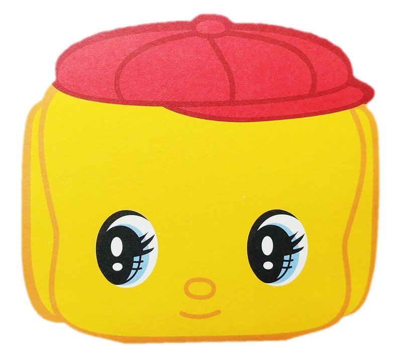 浆糊君 Die - Cut 头仔便利簿 - 便条纸/标签贴 - 纸 黄色