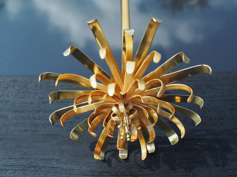 Pinkaew Sirichat (发夹) - 发饰 - 竹 黄色