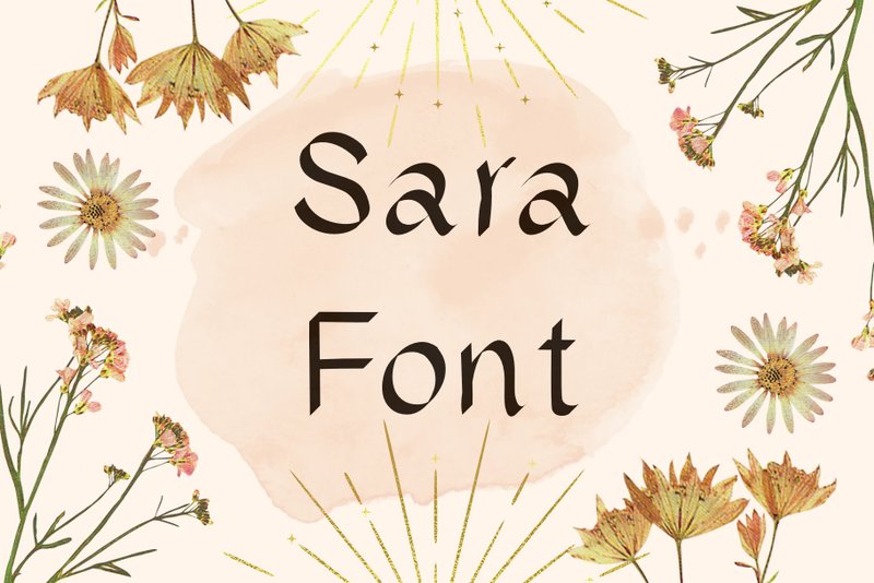 Sara Font - 字体设计 - 其他材质 