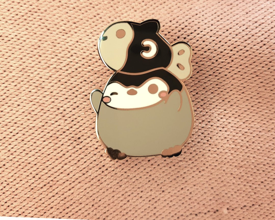 带小鱼回家 PINGUIN & FISH 襟针 - 胸针 - 其他金属 