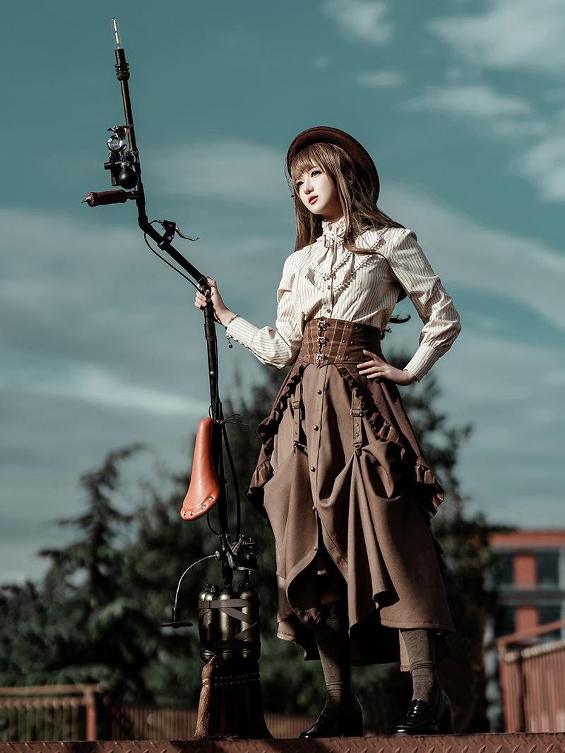 蒸汽朋克 原创 手工制作 道具 魔法师 巫师 女巫扫把 - 帽子 - 其他材质 多色