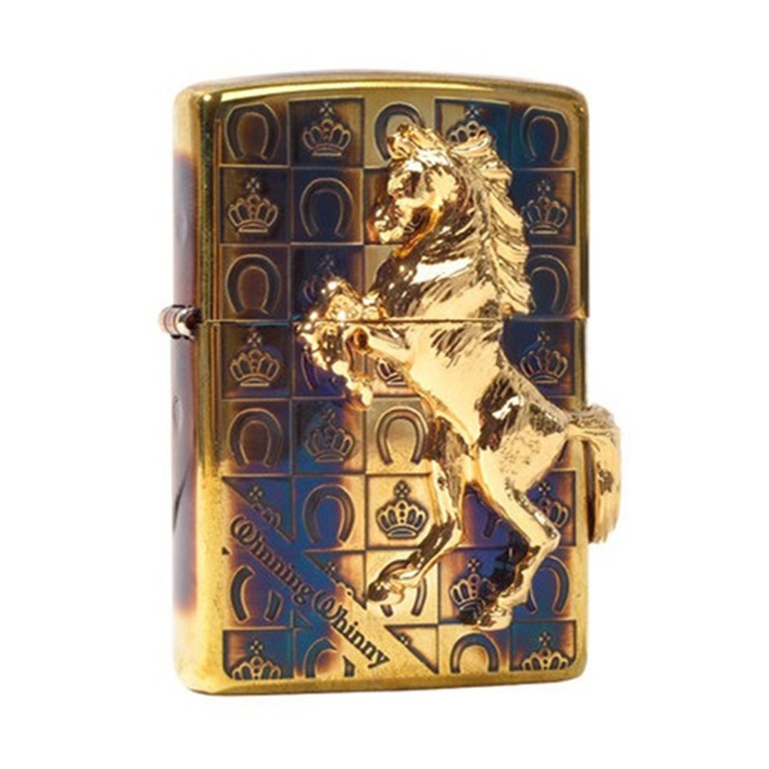 【ZIPPO官方旗舰店】 尊爵皇冠铁骑(熏黑金)防风打火机 ZA-5-3C - 其他 - 铜/黄铜 