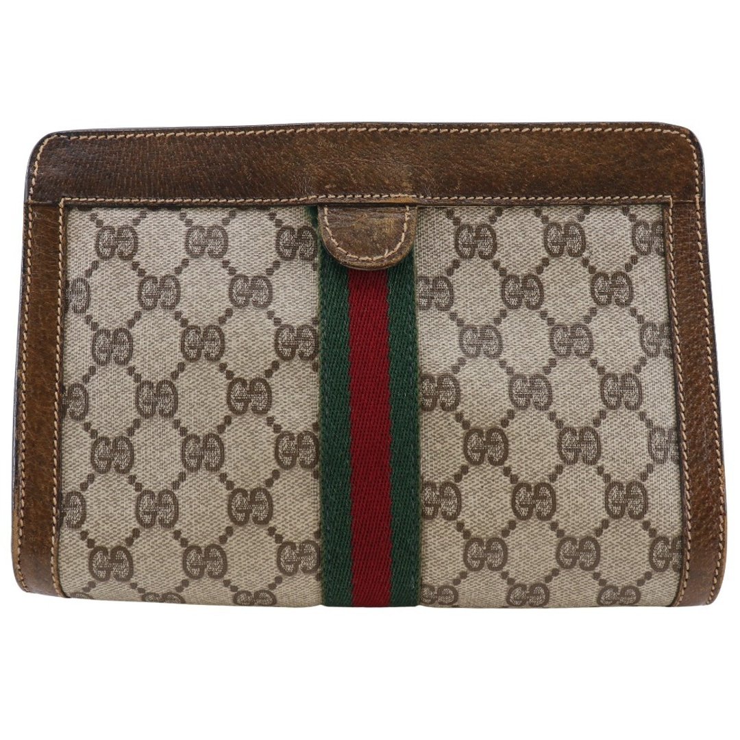 [日本直送] GUCCI Old Gucci Pouch Shelly GG Supreme 帆布棕男女通用 [二手] - 化妆包/杂物包 - 其他人造纤维 咖啡色