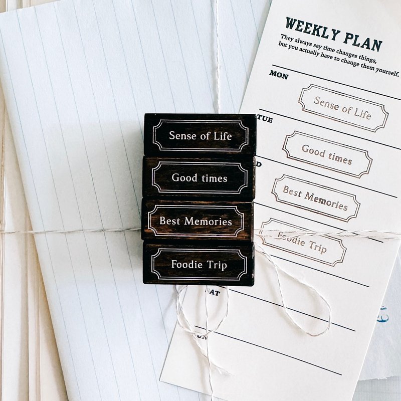 Sense of Life series 印章 - 印章/印台 - 橡胶 