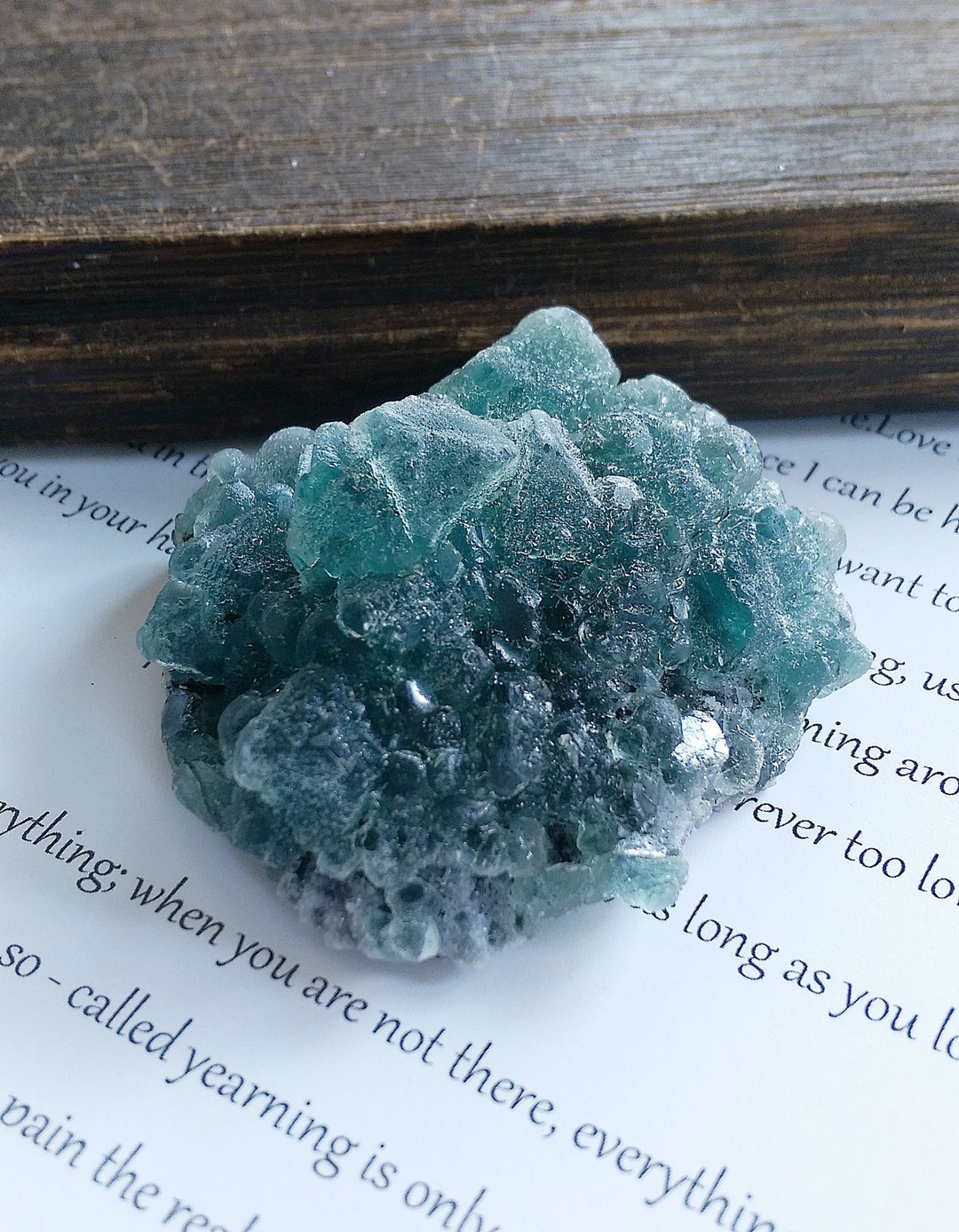 Fluorite 内蒙产地 蓝萤石 水晶共生 天然矿石 原矿 - 摆饰 - 其他材质 
