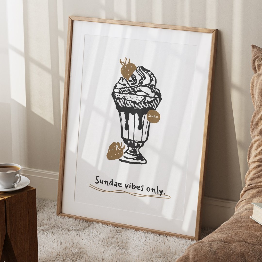 You Dessert The Best No.4 - 圣代海报 挂画 空间布置 - 电子手绘真人画像/绘画/插画 - 其他材质 