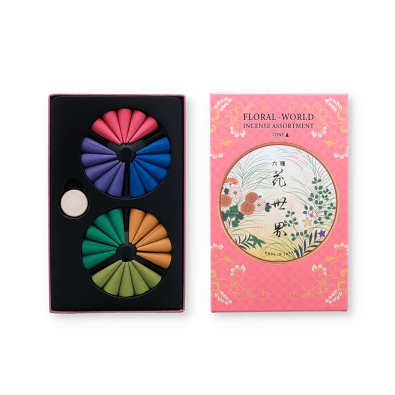日本 松荣堂 Floral World【花世界】锥香组合 - 香薰/精油/线香 - 浓缩/萃取物 