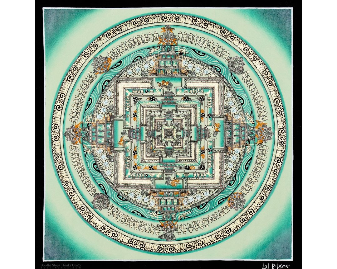 曼殊室利时轮曼荼罗唐卡画 - 墙贴/壁贴 - 其他材质 多色