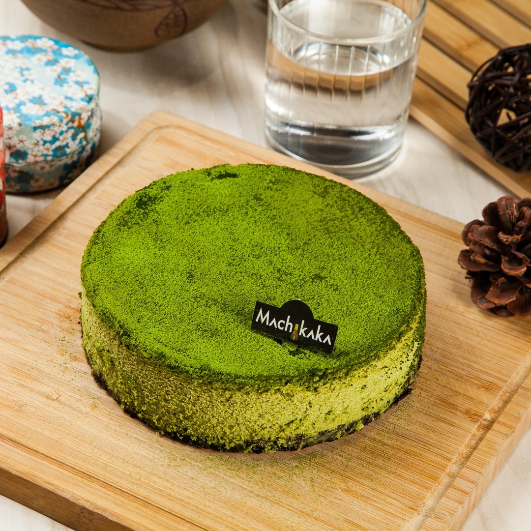 Machikaka 200%特浓抹茶重奶酪蛋糕 附盘叉组与造型蜡烛 - 蛋糕/甜点 - 新鲜食材 绿色