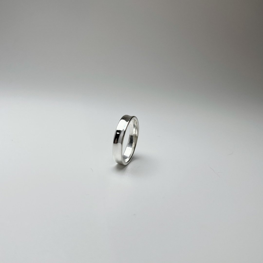 桃园/台北【凹凹戒指 - 999纯银】戒指 DIY 手作婚戒 单只 - 金工/饰品 - 纯银 