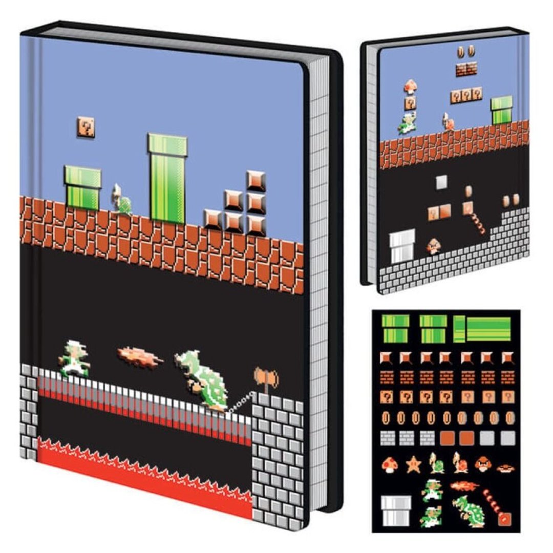 【任天堂】超级玛莉欧 SUPER MARIO 关卡磁铁封面A5笔记本 - 笔记本/手帐 - 其他材质 多色