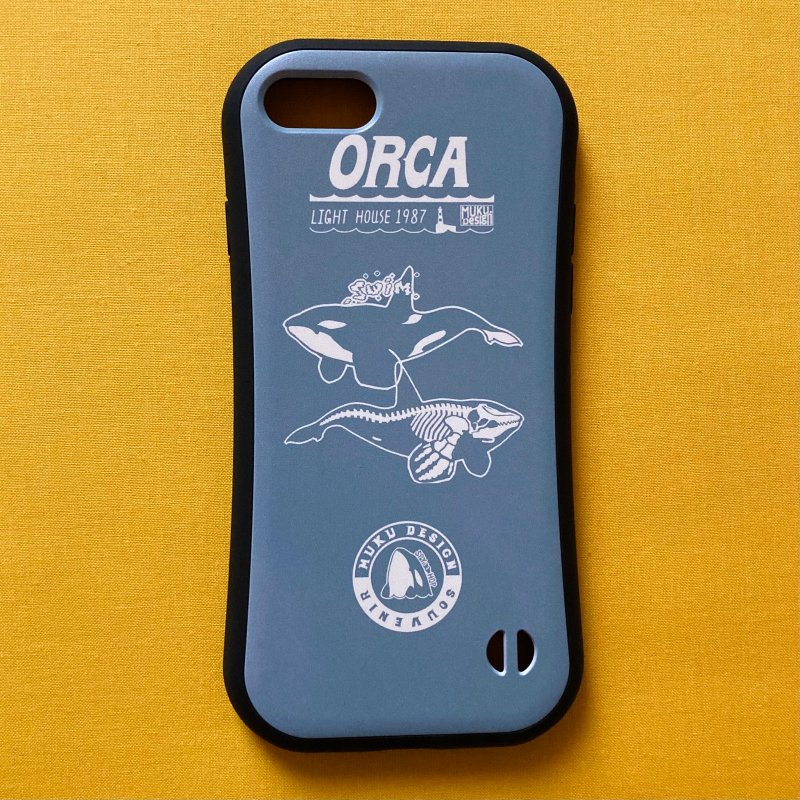 Orca [兼容于 iPhone 15] Orca Lighthouse 马鞍贴片灰握把保护壳 适用于 iPhone [多种型号可选] - 手机壳/手机套 - 塑料 灰色