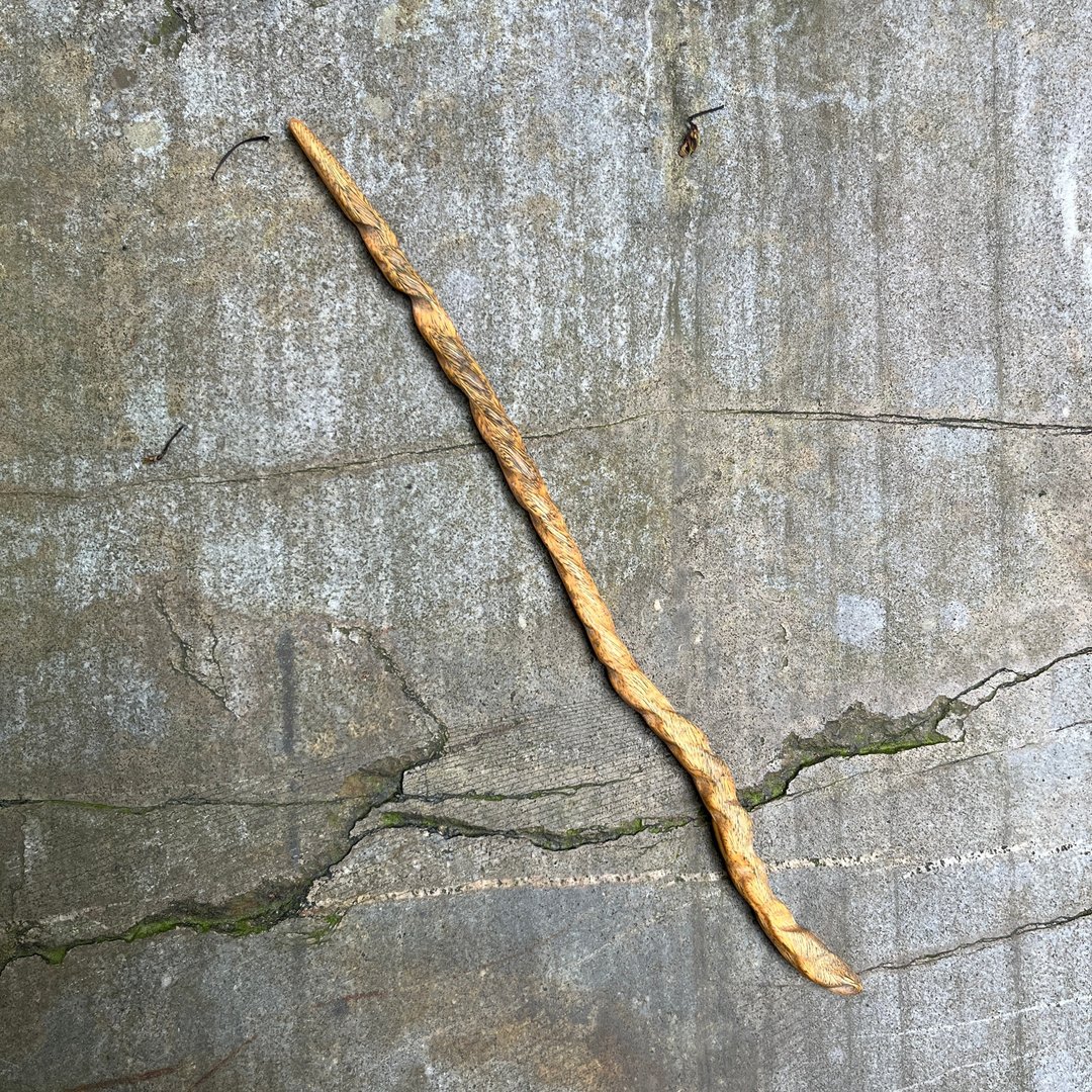 我制杖　魔杖　艾尔细欧蕾　手工魔杖　手工法杖　极细系列法杖 - 摆饰 - 木头 白色