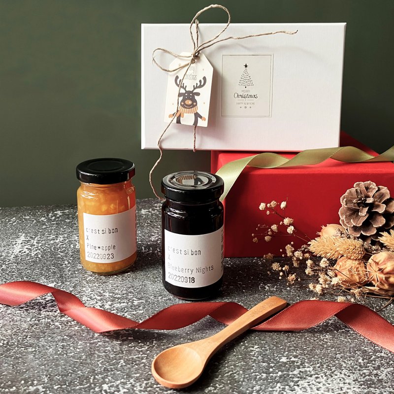 【圣诞礼盒】限量 | 金色圣诞130g两入礼盒组 交换礼物 - 果酱/抹酱 - 新鲜食材 金色