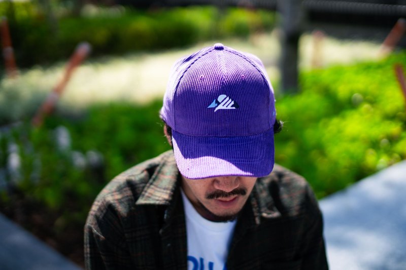 SilverValley 灯芯绒老帽-山谷 - 帽子 - 棉．麻 紫色