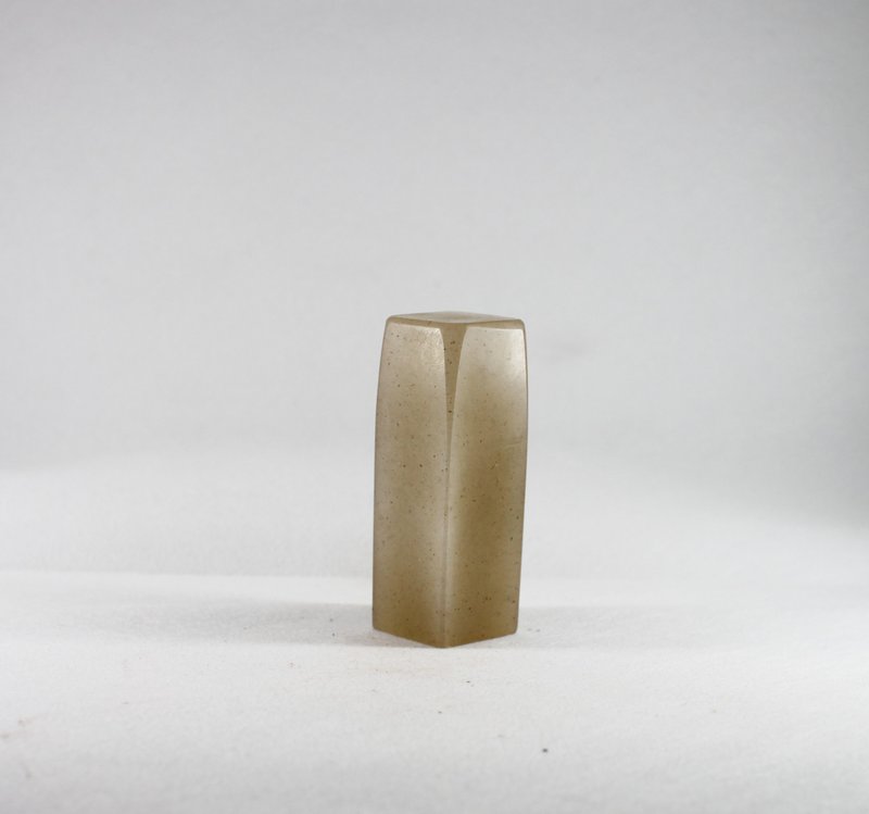 【定制朕的玉玺姓名印订制】独家手工风格定制印鉴章青灰色稀有质 - 印章/印台 - 石头 卡其色