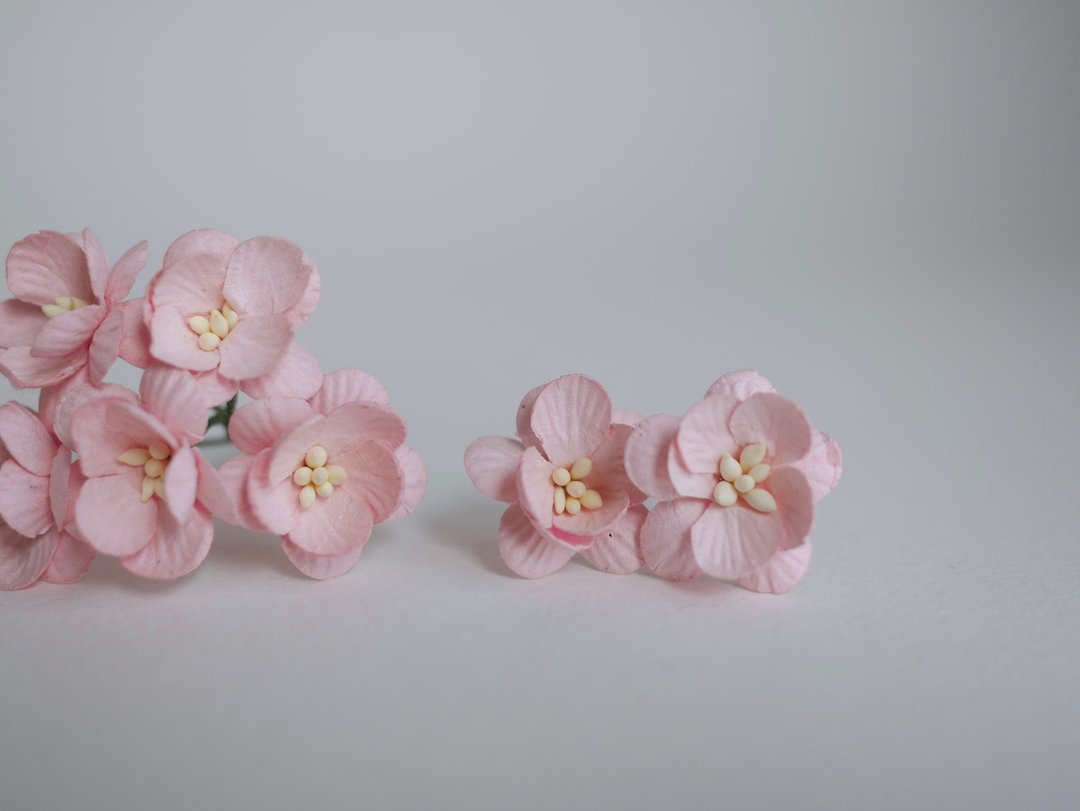 纸花，50 片，尺寸 2.5 厘米。樱花，樱花纸，粉红色。 - 木工/竹艺/纸艺 - 纸 粉红色