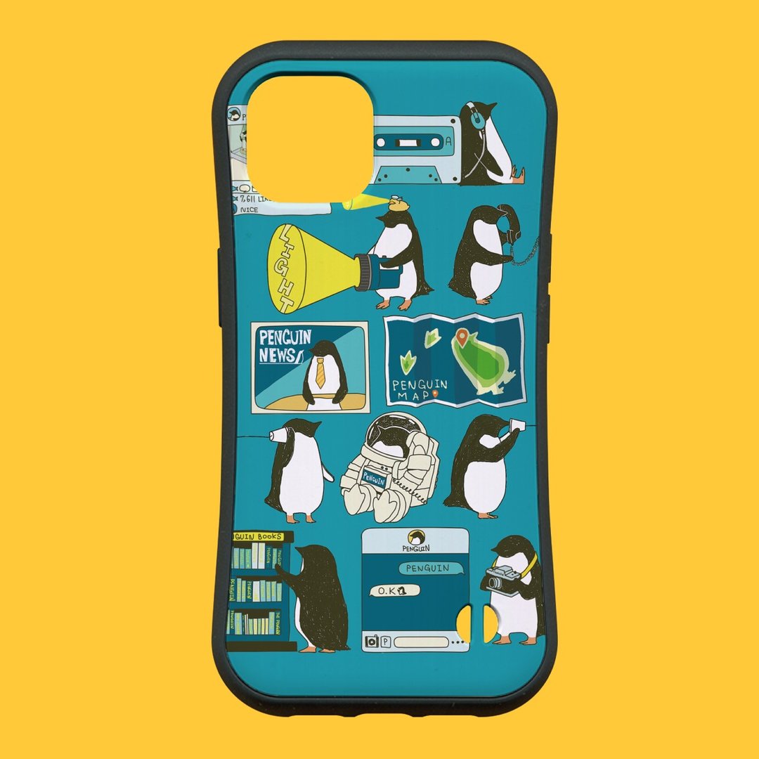 Penguin [兼容于 iPhone14/iPhone15] Penguin蓝iPhone 智慧型手机保护壳 [多种型号可选] - 手机壳/手机套 - 塑料 蓝色