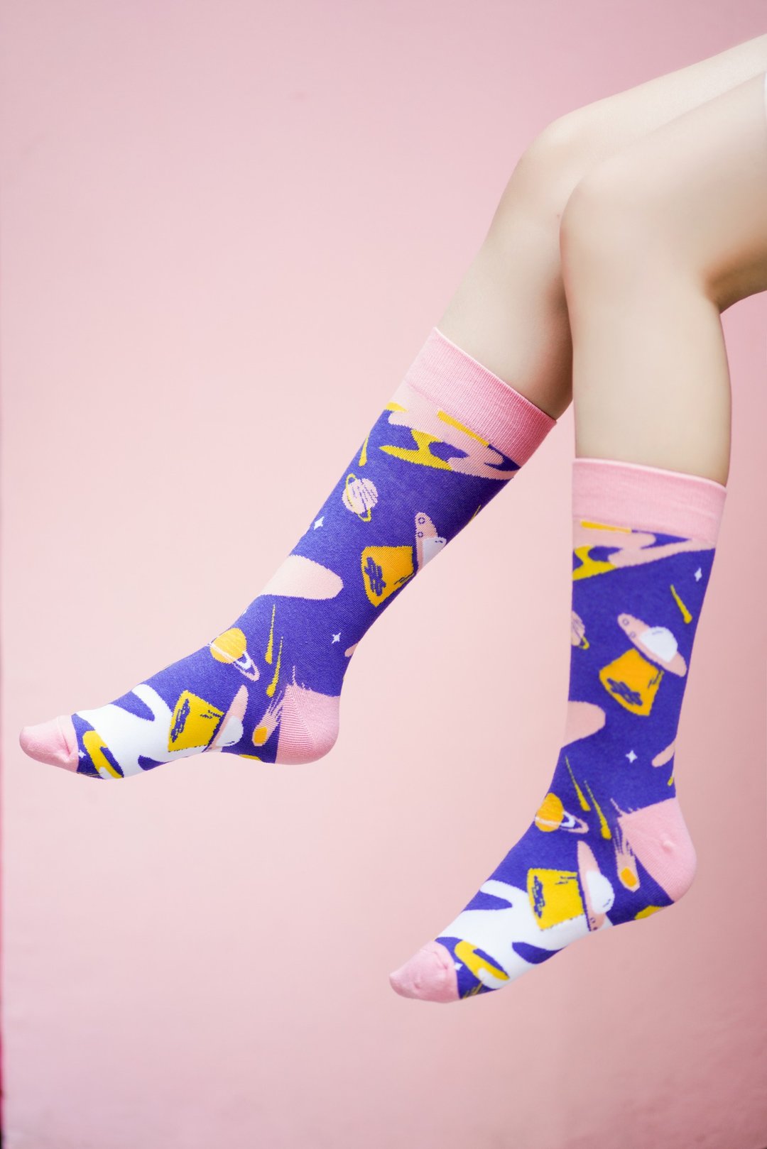 【情人节礼盒】DashinSocks精梳棉潮袜金币飞船 | Ge - 袜子 - 棉 多色
