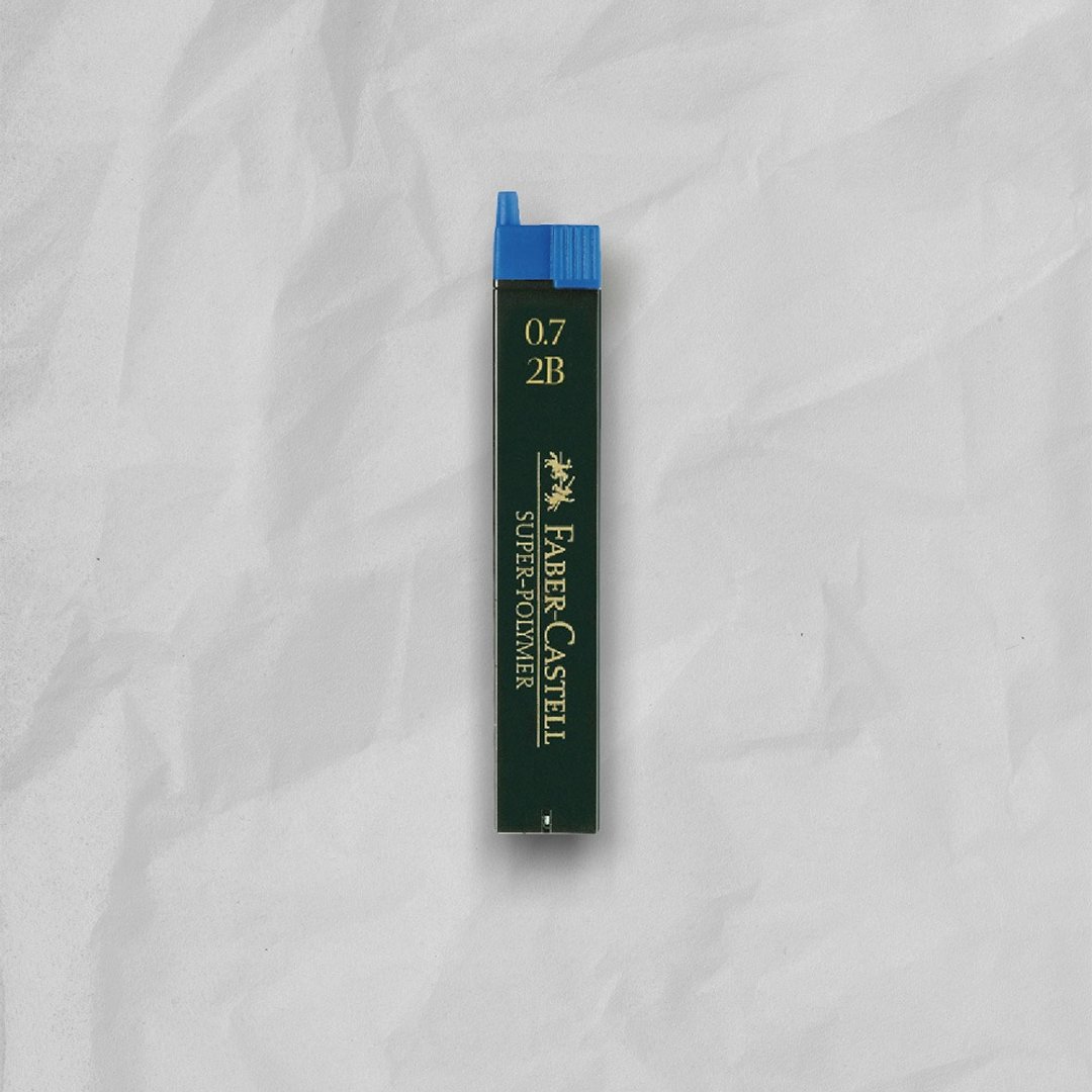 【Faber-Castell】自动铅笔芯 2B 0.7mm-12支装--5入 (原厂正货) - 其他 - 其他材质 黑色