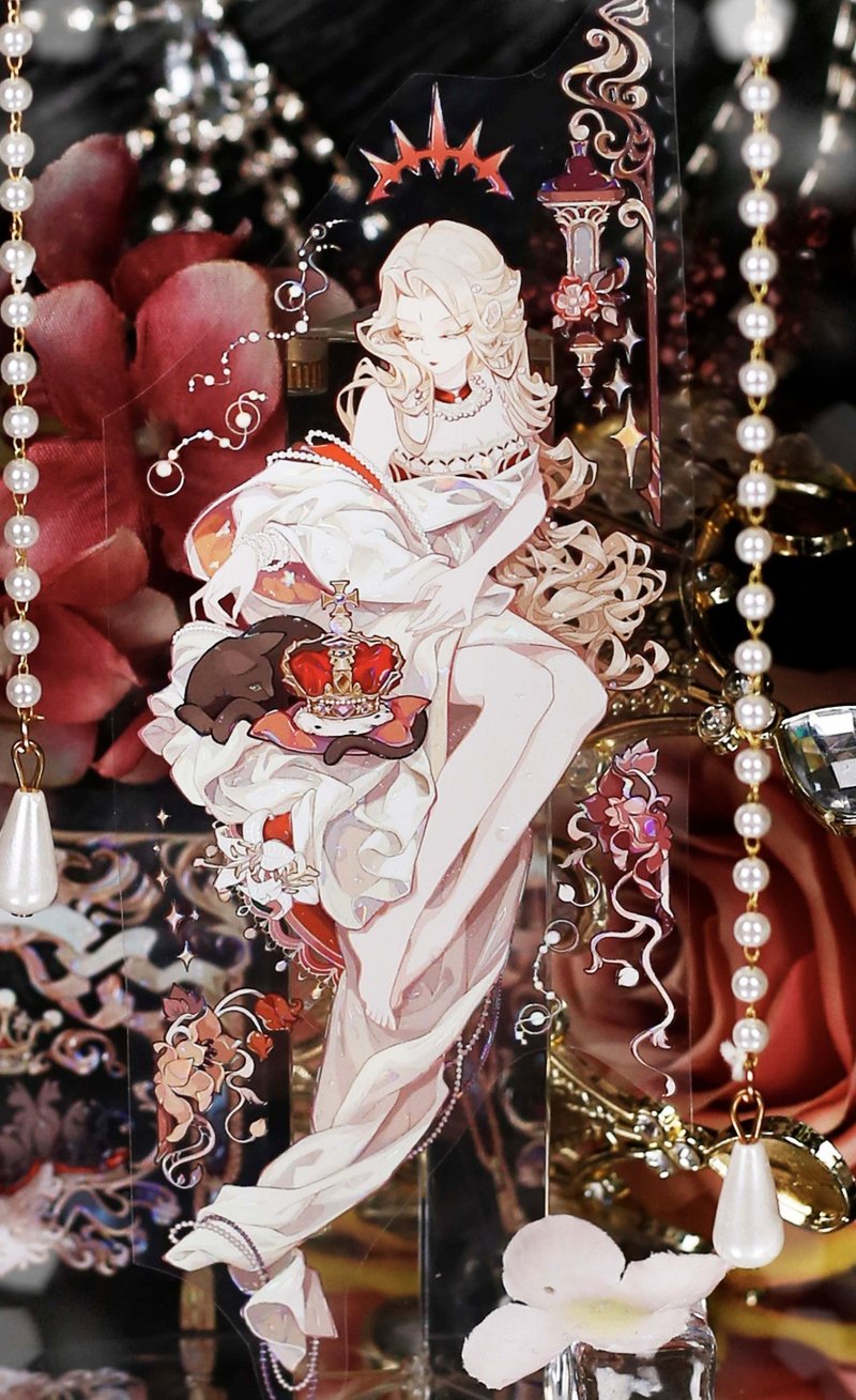 拉芙 女王の品格 二彩の煌めき PET 和紙膠帶 貝殼光 10米卷 - 纸胶带 - 其他材质 多色