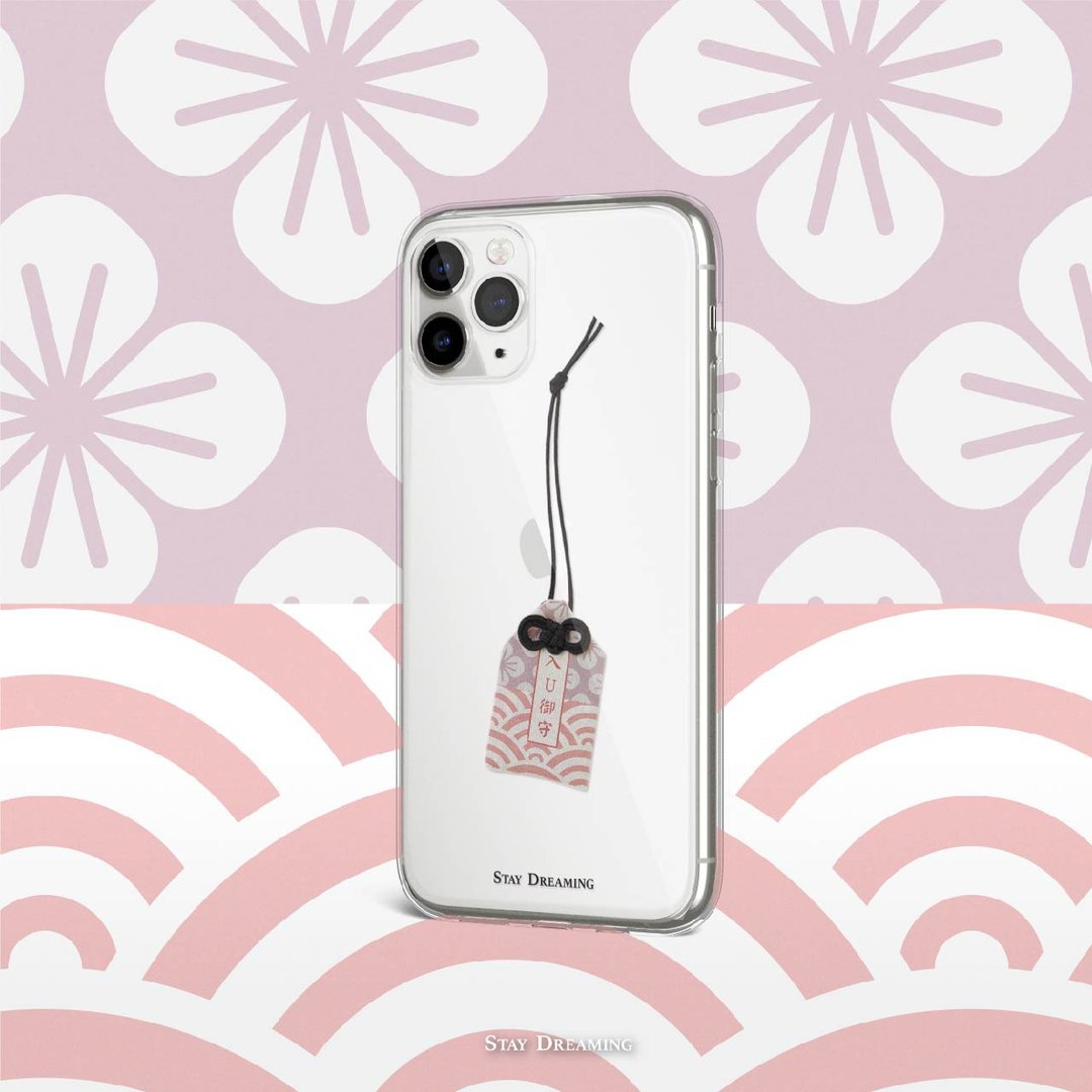 香港品牌 我真系祝福你 - 学生御守  硅胶 iPhone 手机壳 - 手机壳/手机套 - 塑料 蓝色