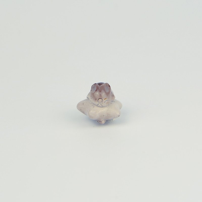 051952耕云兔仙灵/紫色/带孔素材/月夜城/阿拉善/晶石/天然/水晶 - 金工/饰品 - 水晶 多色