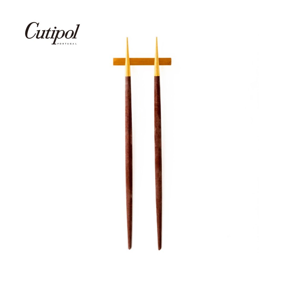 葡萄牙Cutipol 葡萄牙 Cutipol | GOA /  棕金 22.5cm 筷组 - 餐刀/叉/匙组合 - 不锈钢 咖啡色