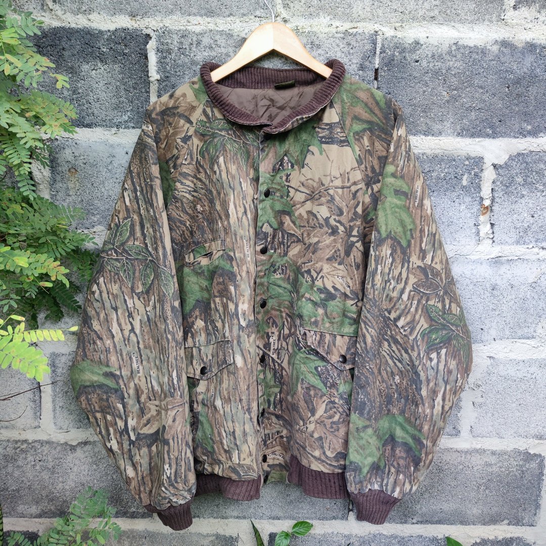 Vintage 90s Spartan Realtree Advantage Camo Bomber Jacket Size XXL - 男装外套 - 棉．麻 多色