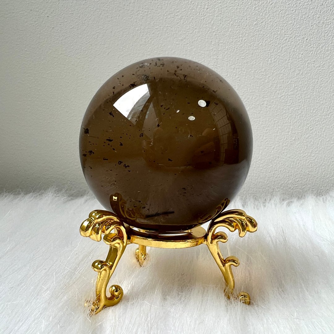 茶晶球 | 水晶 | 水晶球 | 水晶摆件 - 摆饰 - 水晶 咖啡色
