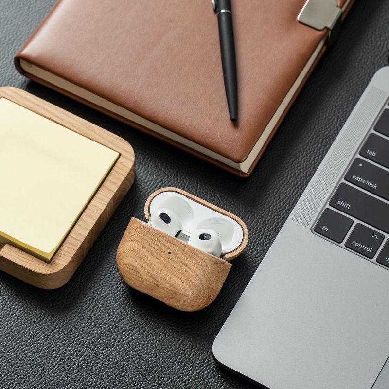 AirPods 3 保护套  实木苹果耳机保护套  Apple无线耳机保护套 - 耳机收纳 - 木头 咖啡色