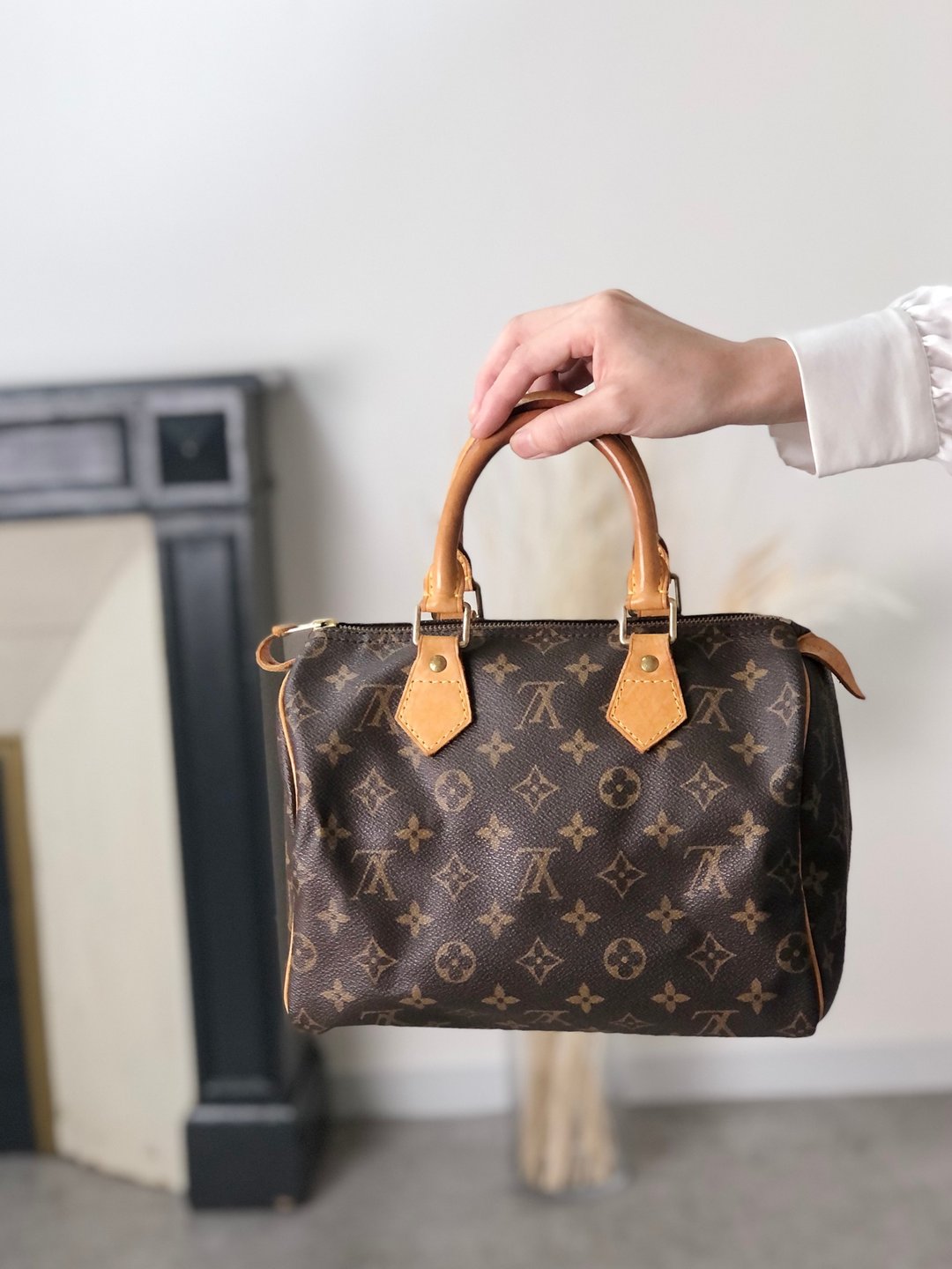 【日本直送 名牌中古包】LOUIS VUITTON Monogram 手提包 棕色 Speedy 25 PVC 迷你波士顿包 M41528 ffjgk5 - 手提包/手提袋 - 防水材质 咖啡色