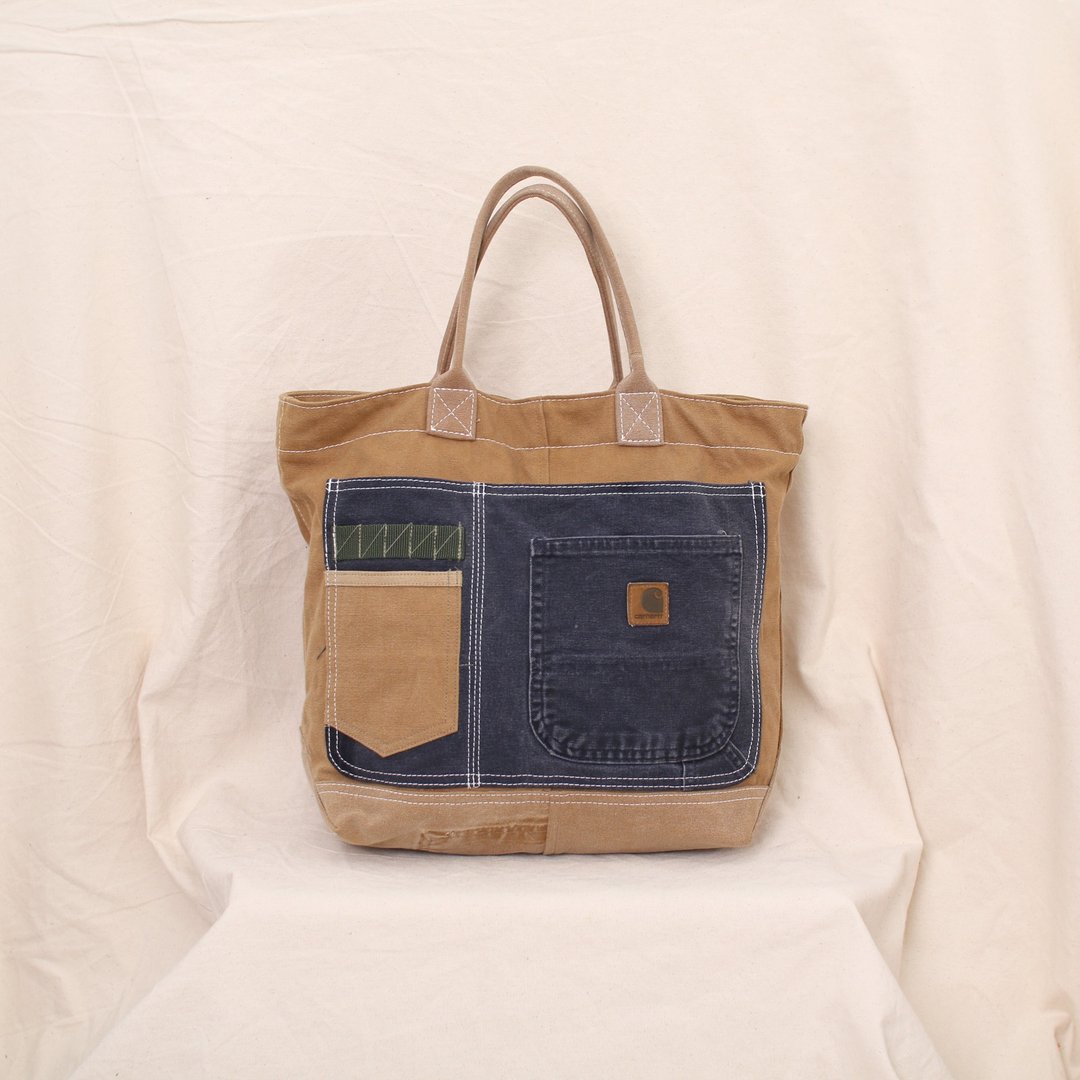 Back to Green:: 复古大容量手提包 品牌再制 Vintage Bag - 手提包/手提袋 - 棉．麻 