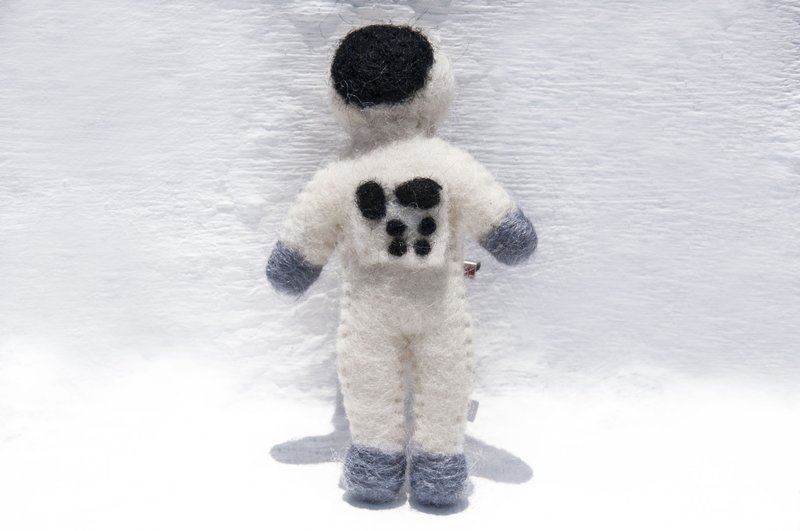 羊毛毡胸针/羊毛毡别针/彩虹羊毛毡挂饰-手工刺绣太空人宇宙星球 - 胸针 - 羊毛 多色