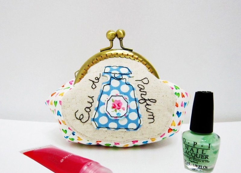 Eau de Parfum防泼水/随身化妆包/零钱包/口金包-巴黎香氛 - 化妆包/杂物包 - 防水材质 多色