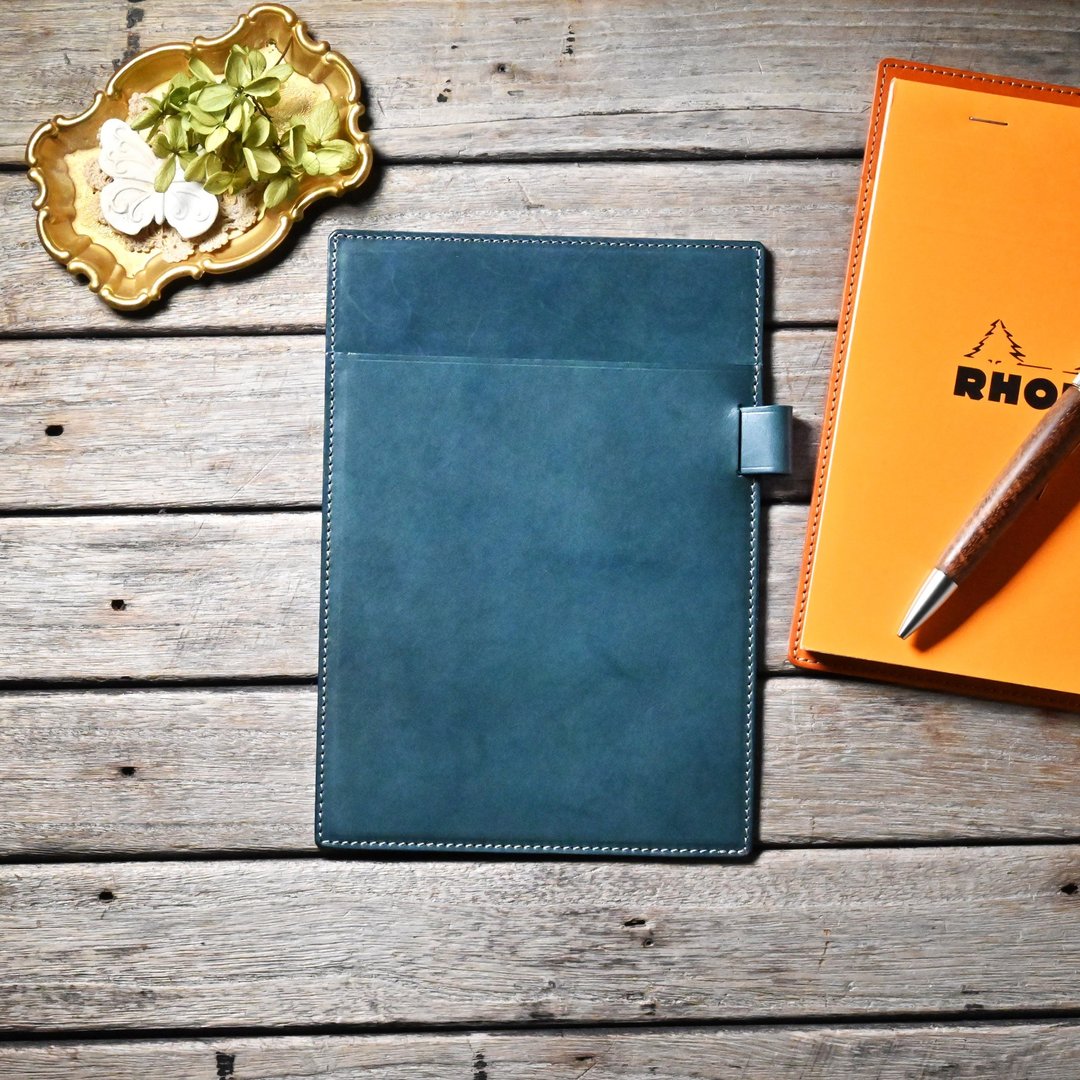 笔记垫 Rhodia 16 皮革 A5 适用 尺寸 - 笔记本/手帐 - 真皮 黑色