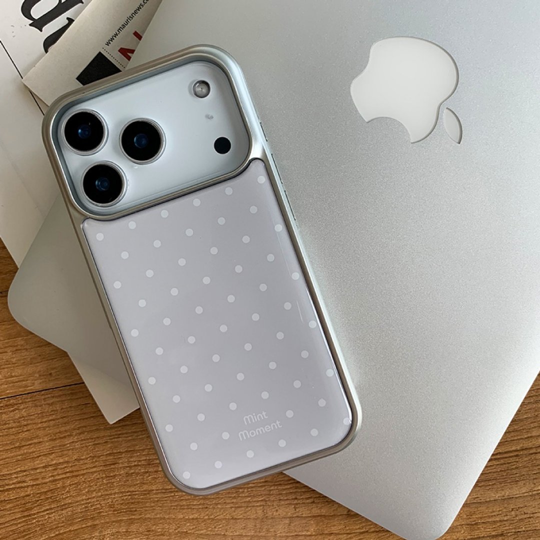 Dot Grey 环氧树脂 iPhone 手机壳 MagSafe - 手机壳/手机套 - 其他材质 灰色