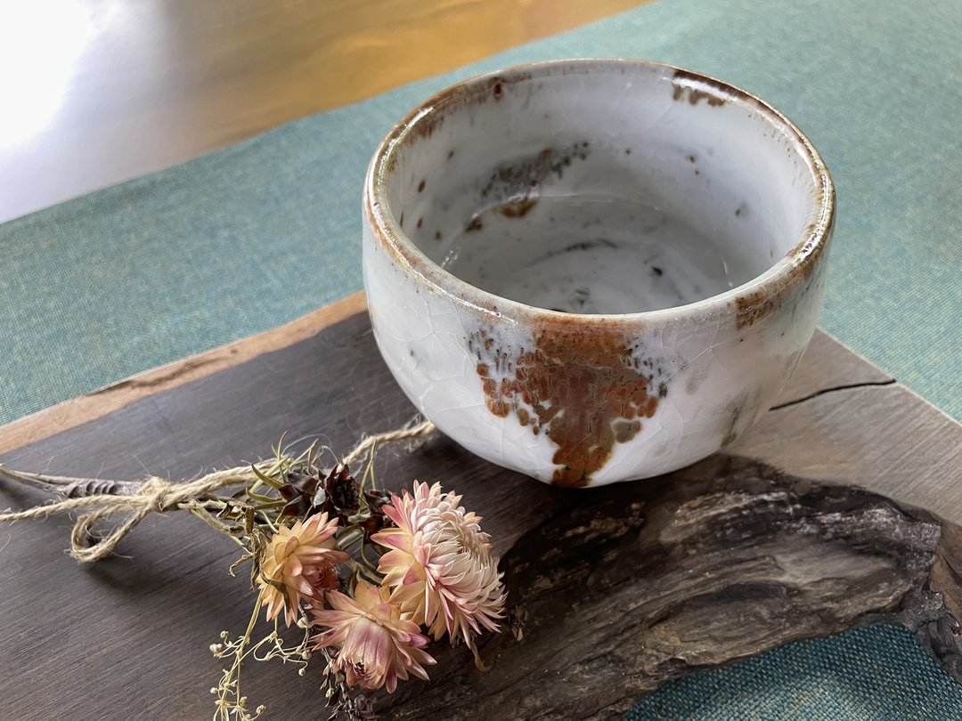 志野茶碗 - 茶具/茶杯 - 陶 