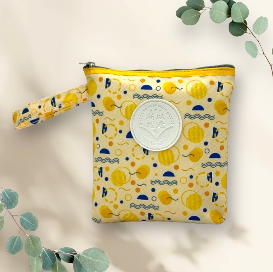 Soin Sewing 所以相缝 - 宝贝乖乖托药袋-趣味几何 - 化妆包/杂物包 - 聚酯纤维 黄色